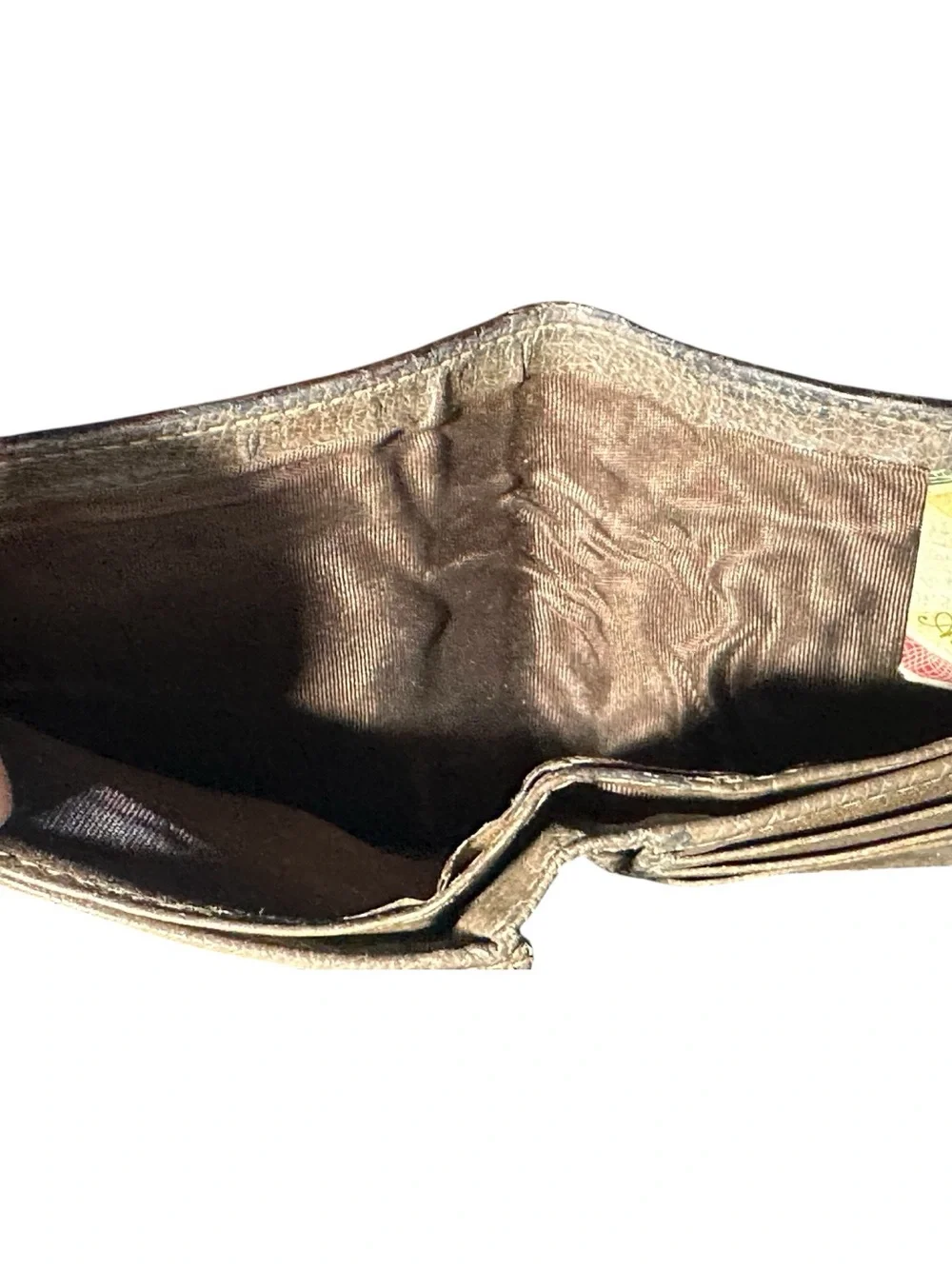 Gucci Beige and Brown GG Canvas Wallet with Leather Trim